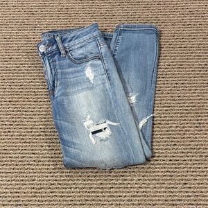 AE Women's Distressed Blue Jeans